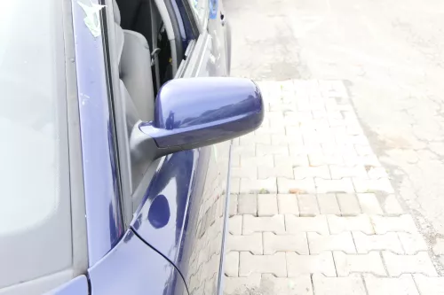 VW Passat 3B 3BG elektrischer Spiegel Außenspiegel links mit Glas blau LB5N (164895)