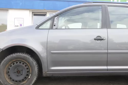VW Touran 1T 1T3 Tür vorne links Fahrertür grau LD7X OHNE Anbauteile Cross