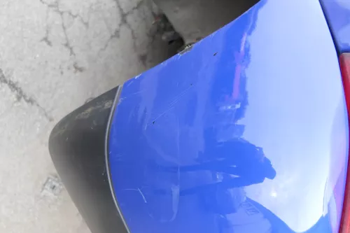 VW Lupo Stoßstange hinten Heckstoßstange Stoßfänger blau LW5Z (164982)