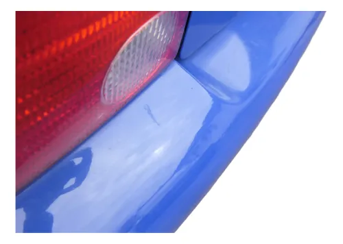 VW Lupo Stoßstange hinten Heckstoßstange Stoßfänger blau LW5Z (164982)