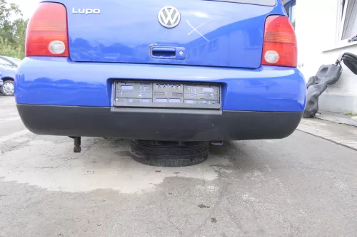VW Lupo Stoßstange hinten Heckstoßstange Stoßfänger blau LW5Z (164982)