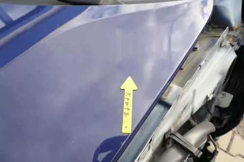 VW Passat 3BG Motorhaube Klappe vorne vorn Haube blau LB5N indigoblau (165108)