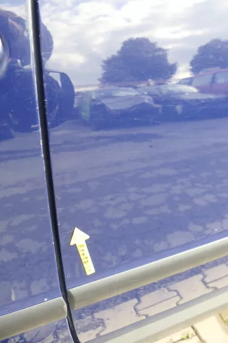 VW Passat 3B 3BG Kombi Variant Tür hinten links blau LB5N ohneAnbauteile (165111)