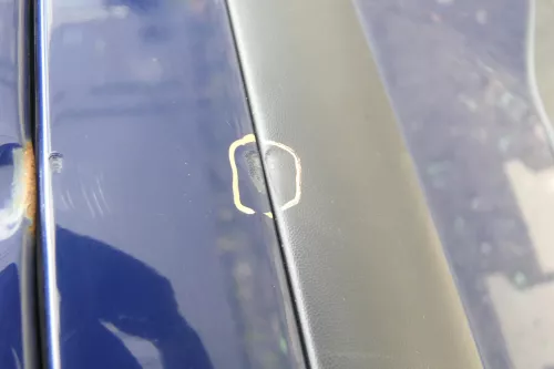 VW Passat 3BG Kombi Variant Stoßstange hinten Heckstoßstange blau LB5N (165112)