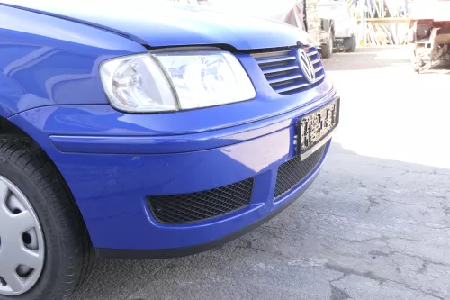 VW Polo 6N2 Stoßstange vorne Frontstoßstange Stoßfänger blau LA5C +Grill  (165128)