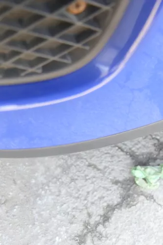 VW Polo 6N2 Stoßstange vorne Frontstoßstange Stoßfänger blau LA5C +Grill  (165128)