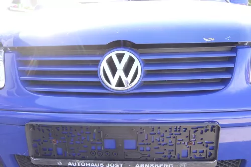VW Polo 6N2 Stoßstange vorne Frontstoßstange Stoßfänger blau LA5C +Grill  (165128)
