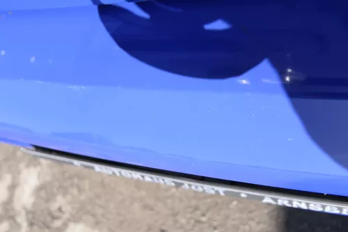 VW Polo 6N2 Stoßstange hinten Heckstoßstange Stoßfänger blau LA5C surf (165131)
