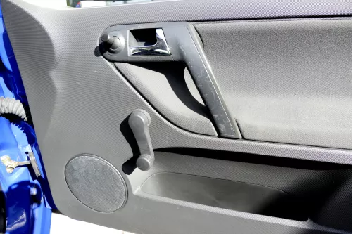 VW Polo 6N2 Türverkleidung Verkleidung Tür vorne rechts 2/3-Türer off-black  (165138)