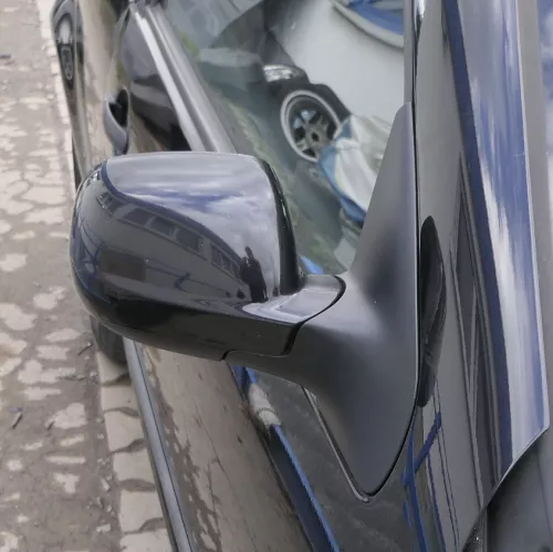 VW Golf 4 Bora manueller Spiegel vorne rechts Außenspiegel schwarz LC9Z bla Glas (165172)