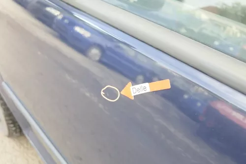 VW Golf 4 Tür vorne links Fahrertür 2/3-Türer blau LA5G ohneAnbauteile (165256)
