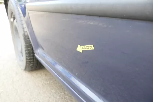 VW Golf 4 Tür vorne links Fahrertür 2/3-Türer blau LA5G ohneAnbauteile (165256)