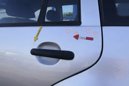 VW Golf 4 Bora Tür hinten links nur Kombi / Variant silber LA7W - ohne Anbauteil (165355)