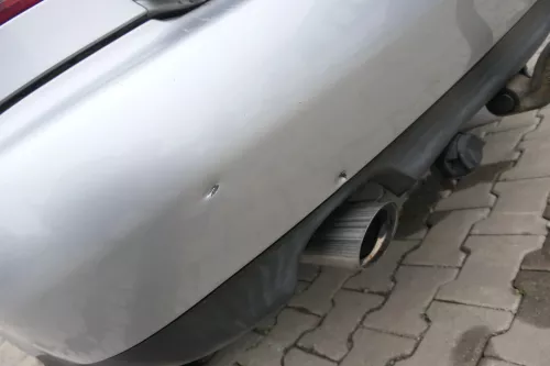 Audi A4 B5 Limousine Stoßstange hinten Heckstoßstange silber grau LY7M biscaBj99 (165397)