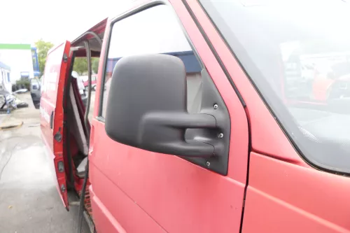 VW T4 mechanisch Spiegel Außenspiegel rechts schwarz 701857508 origi matt (165433)
