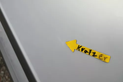 VW Passat 3B 3BG Limousine Tür hinten links silber grau LB7Z satinsilber (165506)