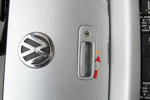 VW Golf 4 Limousine nur Spoiler silber LA7W ABT Tuning an Heckklappe Klappe (165712)