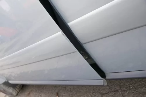Audi A2 8Z Tür nu das Türblatt vorne links blau LY7R - ohne Anbauteile (165831)