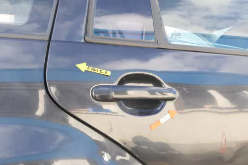 VW Golf 4 Bora Tür hinten rechts nur Kombi / Variant schwarz LC9Z -ohne Anbautei (166214)