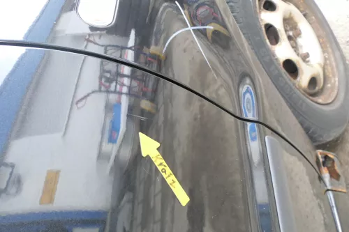 VW Polo 6N 6N2 Tür vorne rechts Beifahrertür 2/3-Türer schwarz LC9Z (166332)