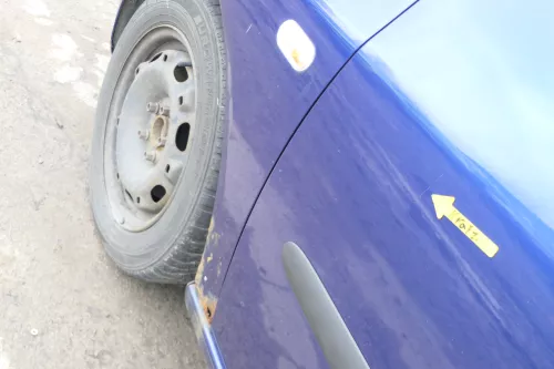 Seat Ibiza 6L Tür Fahrertür 2/3-Türer vorne links blau LS5S (166352)