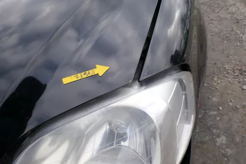 VW Fox 5Z Motorhaube Klappe vorn vorne schwarz L041 uni Haube (166446)