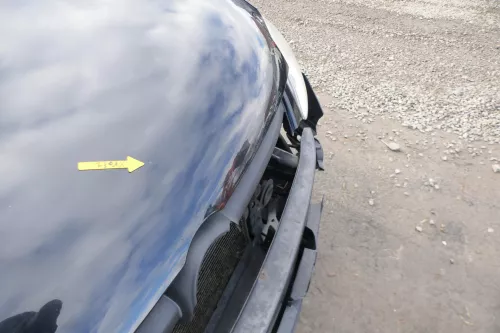 VW Fox 5Z Motorhaube Klappe vorn vorne schwarz L041 uni Haube (166446)