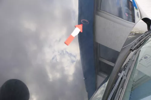 VW Fox 5Z Motorhaube Klappe vorn vorne schwarz L041 uni Haube (166446)