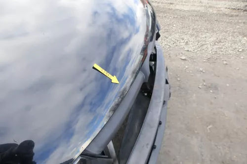 VW Fox 5Z Motorhaube Klappe vorn vorne schwarz L041 uni Haube (166446)