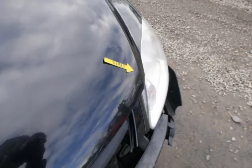 VW Fox 5Z Motorhaube Klappe vorn vorne schwarz L041 uni Haube (166446)