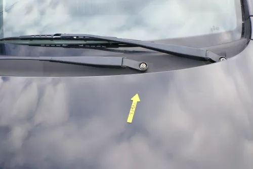 VW Fox 5Z Motorhaube Klappe vorn vorne schwarz L041 uni Haube (166446)