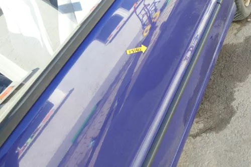 VW Polo 6N 6N2 Tür vorne links Fahrertür 2/3-Türer blau LD5D (166480)