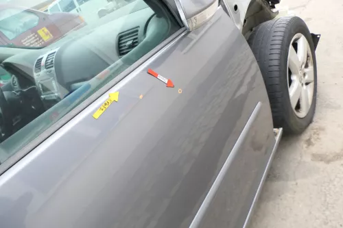 VW Golf 5 V 1K Tür Türblatt vorne rechts Beifahrertür 2/3-Türer grau LA7T (166521)
