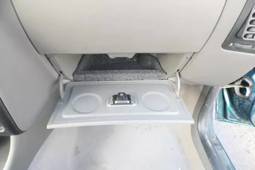 VW Polo 6N Handschuhfach Fach unter dem Beifahrerairbag grau (166604)