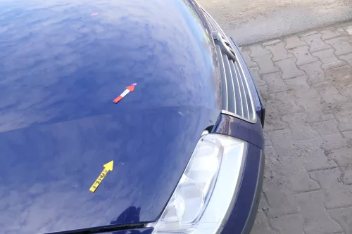 VW Passat 3BG Motorhaube Klappe vorne vorn Haube blau LA5E (166636)