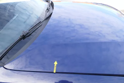 VW Passat 3BG Motorhaube Klappe vorne vorn Haube blau LA5E (166636)