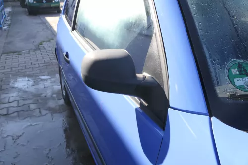 VW Lupo Arosa manueller Spiegel Außenspiegel rechts manuell schwarz matt t (166888)