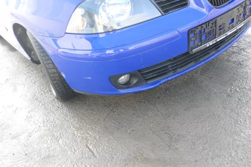 Seat Ibiza 6L Stoßstange Frontstoßstange vorne blau LS5G bis caAnfang2006 (167187)