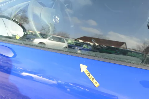 Seat Ibiza 6L Tür Fahrertür 4/5-Türer vorne links blau LS5G ohne Anbauteile (167190)