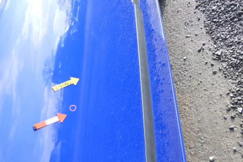 Seat Ibiza 6L Tür Fahrertür 4/5-Türer vorne links blau LS5G ohne Anbauteile (167190)