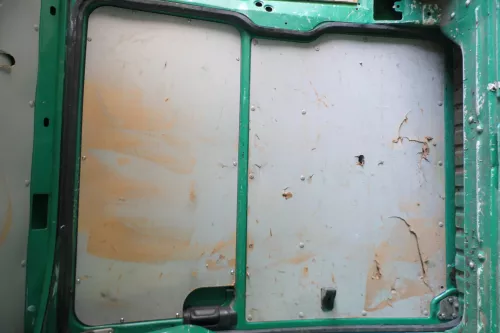 T4 Transporter Tür rechts Schiebetür Multivan Caravelle grün LL6N (167265)