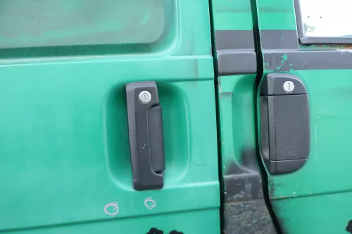 T4 Transporter Tür rechts Schiebetür Multivan Caravelle grün LL6N (167265)