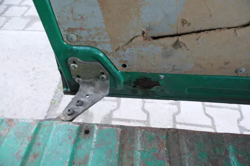 T4 Transporter Tür rechts Schiebetür Multivan Caravelle grün LL6N (167265)