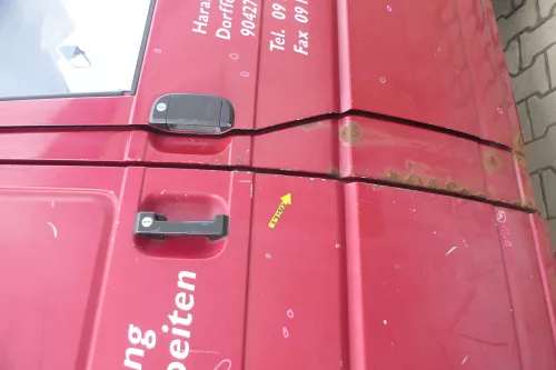 T4 Transporter Tür rechts Schiebetür Multivan Caravelle rot LK3A (167306)