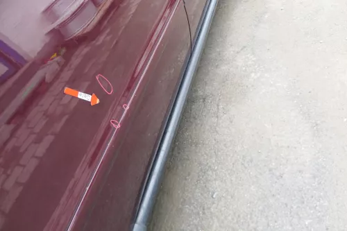 Audi A4 B5 Tür Türblatt hinten rechts rot braun LZ3N Kombi Limo (167508)