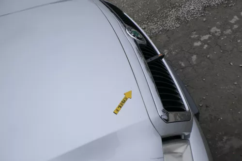 Skoda Fabia 6Y Motorhaube Klappe vorne silber grau LF7T mit Grill vorn (167703)