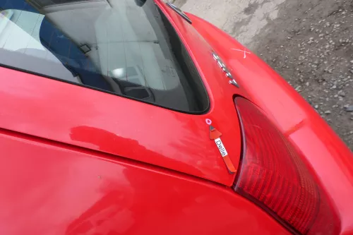VW Lupo 6X Heckklappe Klappe Kofferraumklappe Scheibe rot LP3G (167740)