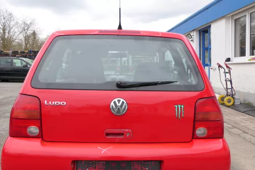 VW Lupo 6X Heckklappe Klappe Kofferraumklappe Scheibe rot LP3G (167740)