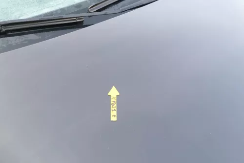 VW Polo 9N Motorhaube Klappe Haube vorne schwarz L041 bis ca. Bj. 2004 (167755)