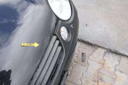 VW Lupo Motorhaube Klappe Frontklappe Haube vorne schwarz L041 uni  (167835)
